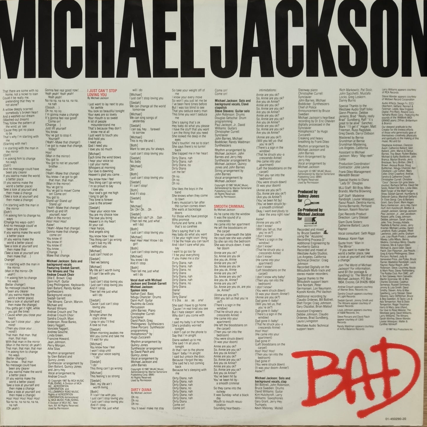 MICHAEL JACKSON - Bad