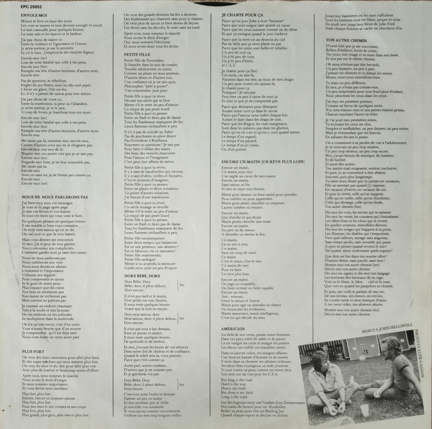 JEAN JACQUES GOLDMAN - Positif