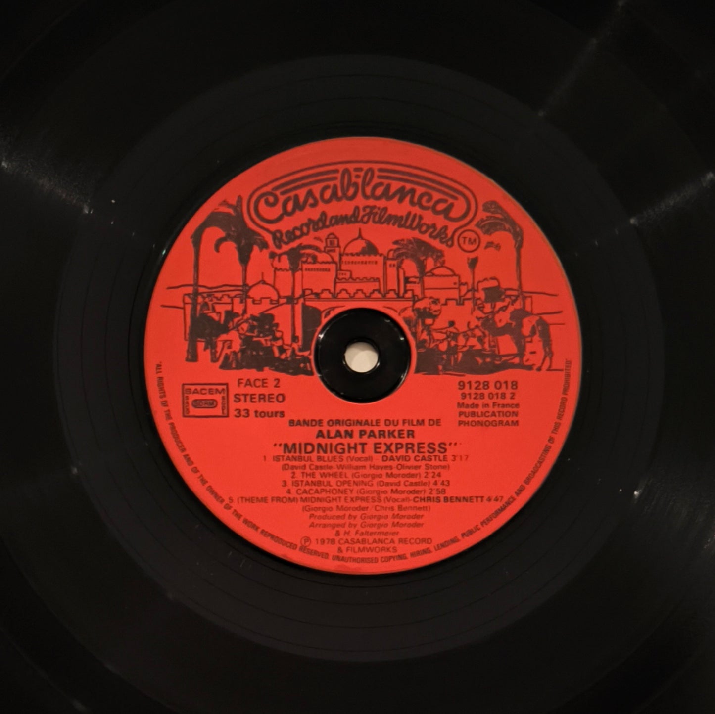 GIORGIO MORODER - Midnight Express (Music From The Original Motion Picture Soundtrack)