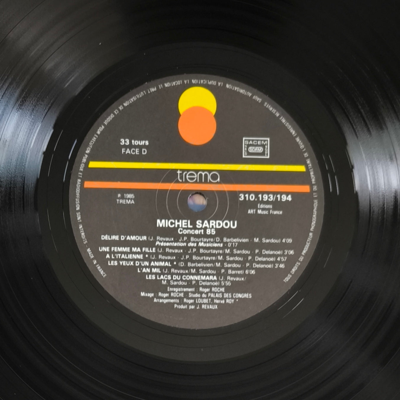 MICHEL SARDOU - Concert 85