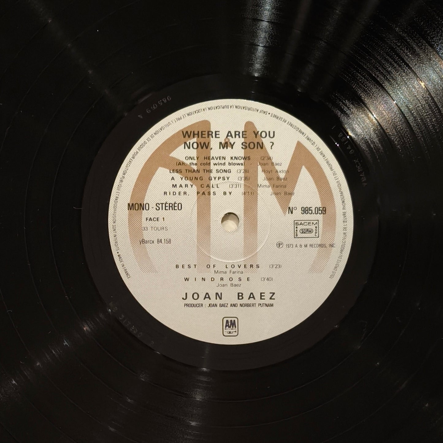 JOAN BAEZ - Where Are You Now, My Son?