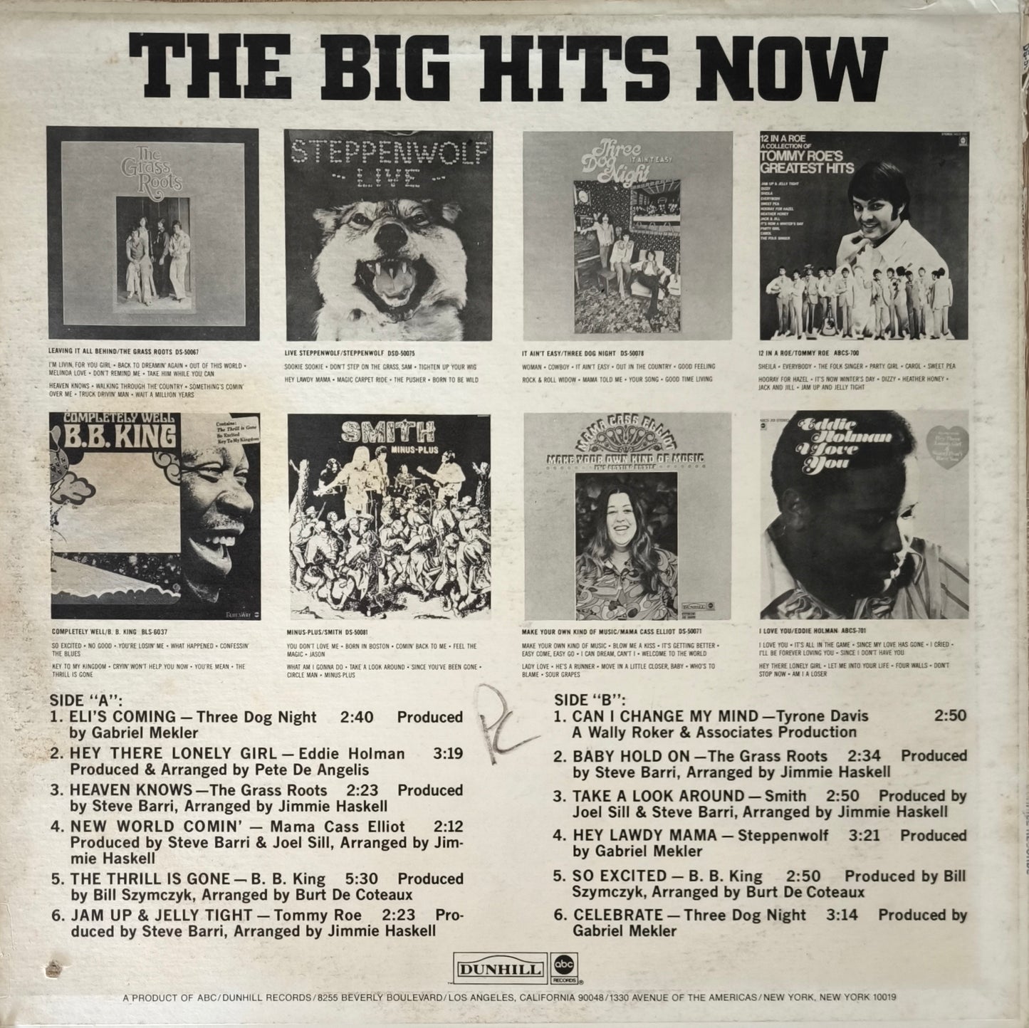 THE BIG HITS NOW