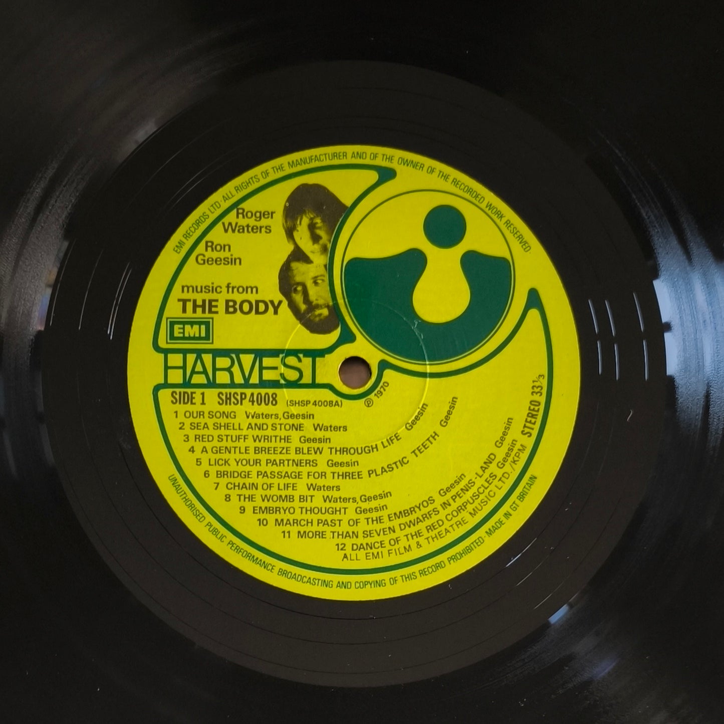 RON GEESIN & ROGER WATERS - Music From The Body (Pressage UK)