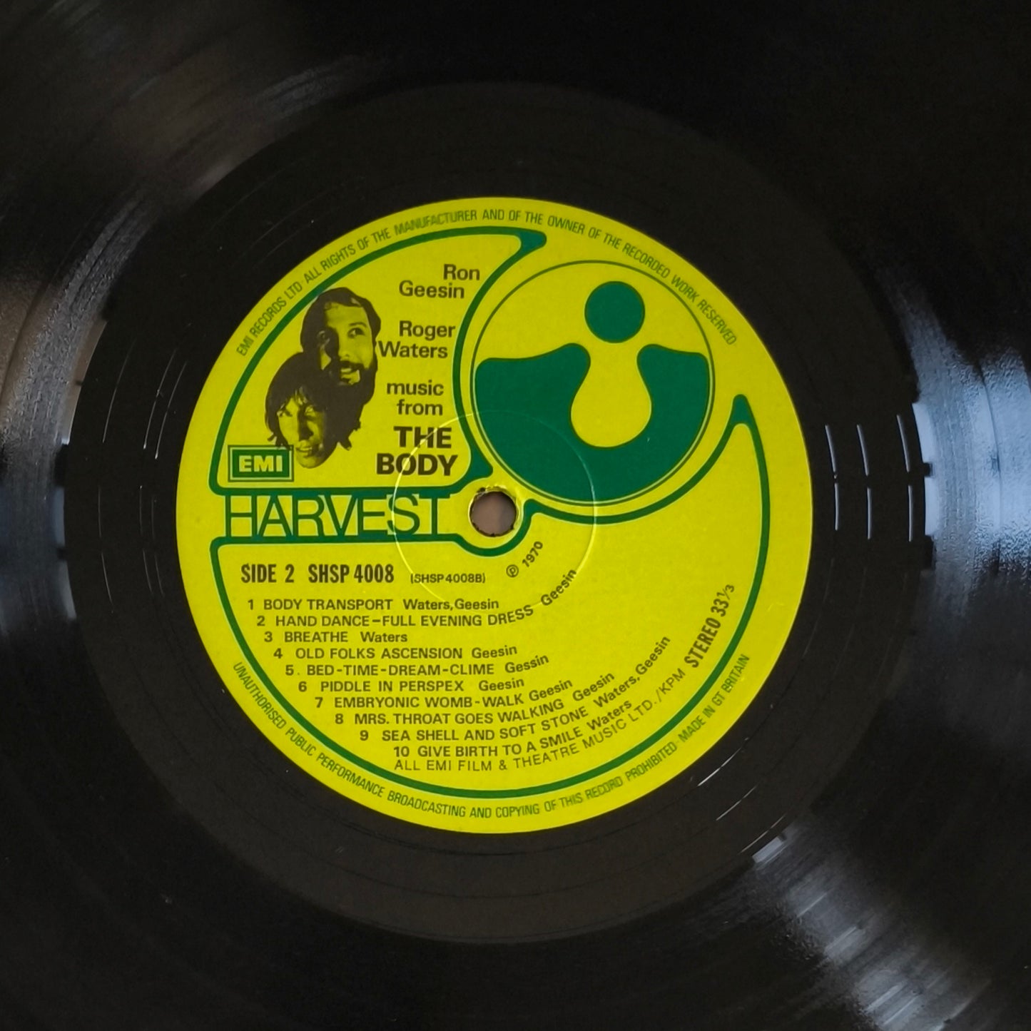 RON GEESIN & ROGER WATERS - Music From The Body (Pressage UK)