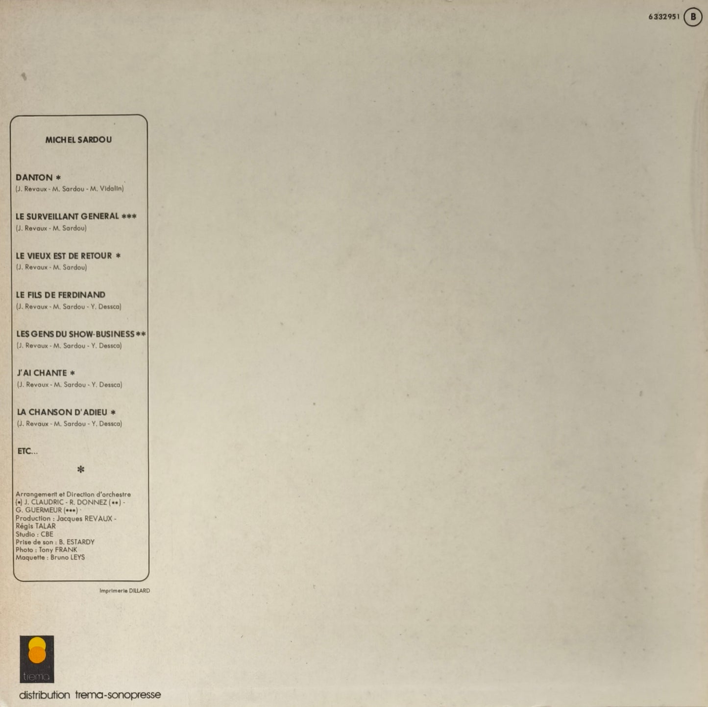 MICHEL SARDOU - Danton