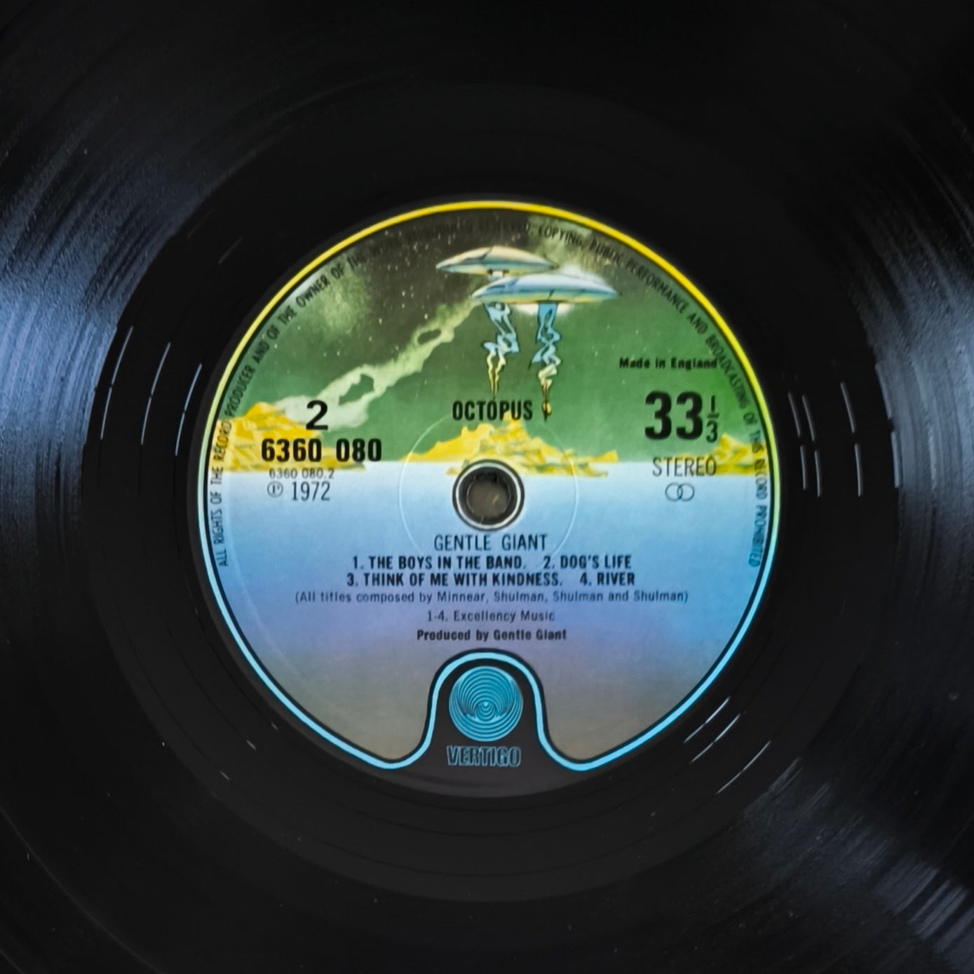 GENTLE GIANT - Octopus (pressage UK)