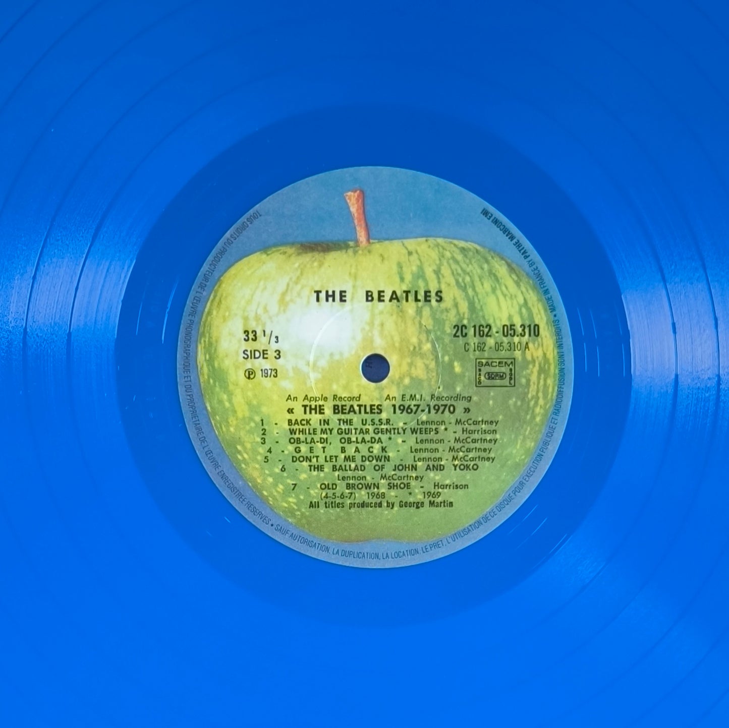 THE BEATLES - 1967-1970 (disques couleur bleu)
