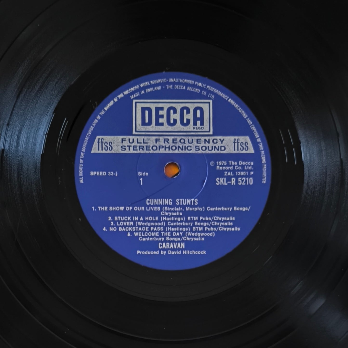 CARAVAN - Cunning Stunts (Pressage UK)