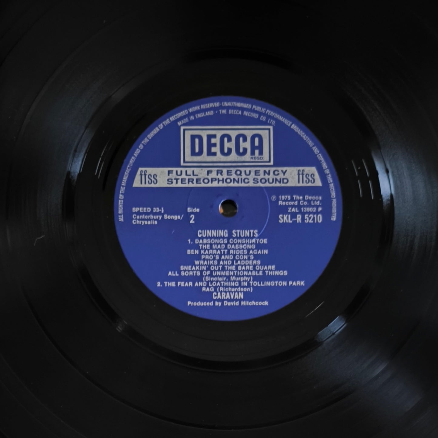CARAVAN - Cunning Stunts (Pressage UK)