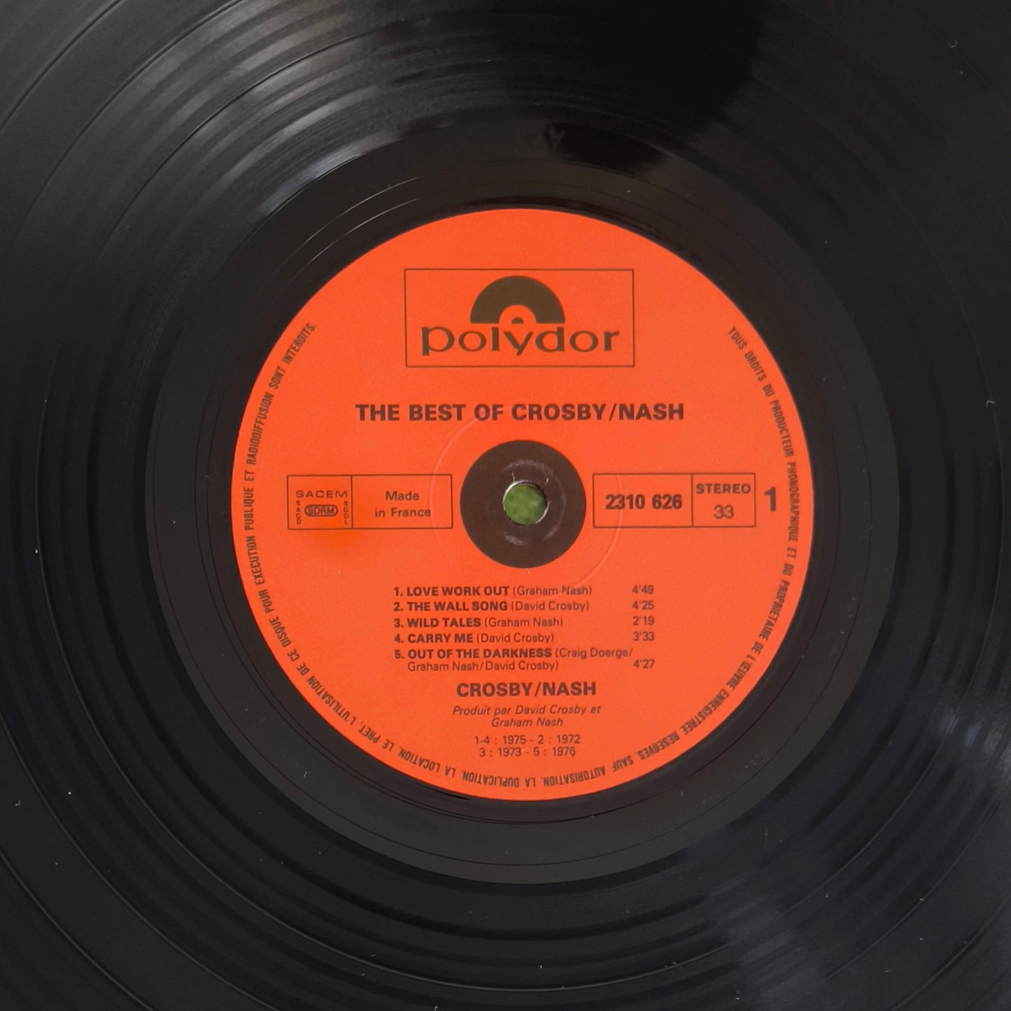 CROSBY & NASH - The Best Of David Crosby And Graham Nash