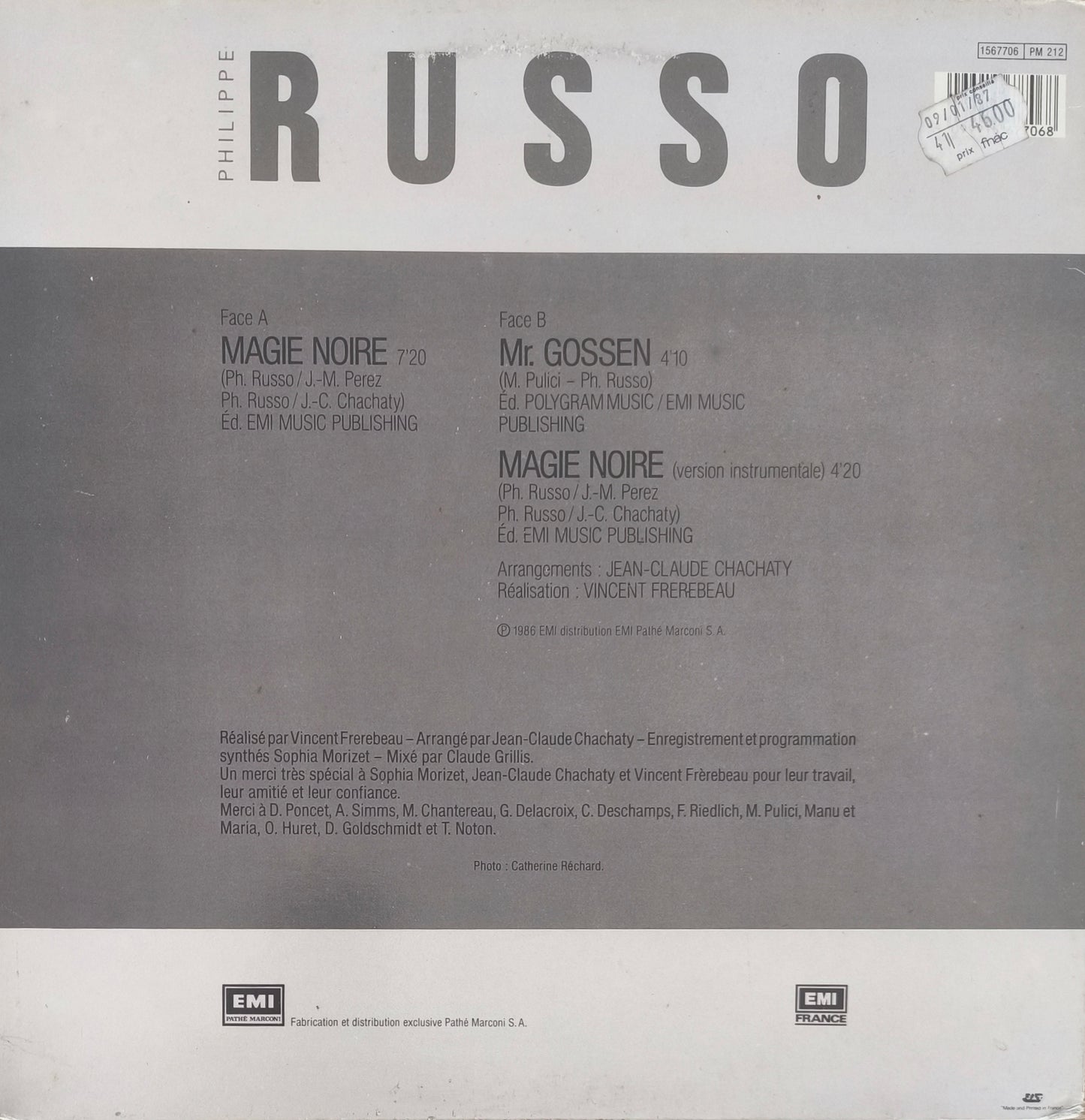 PHILIPPE RUSSO - Magie Noire (Remix Spécial Club)