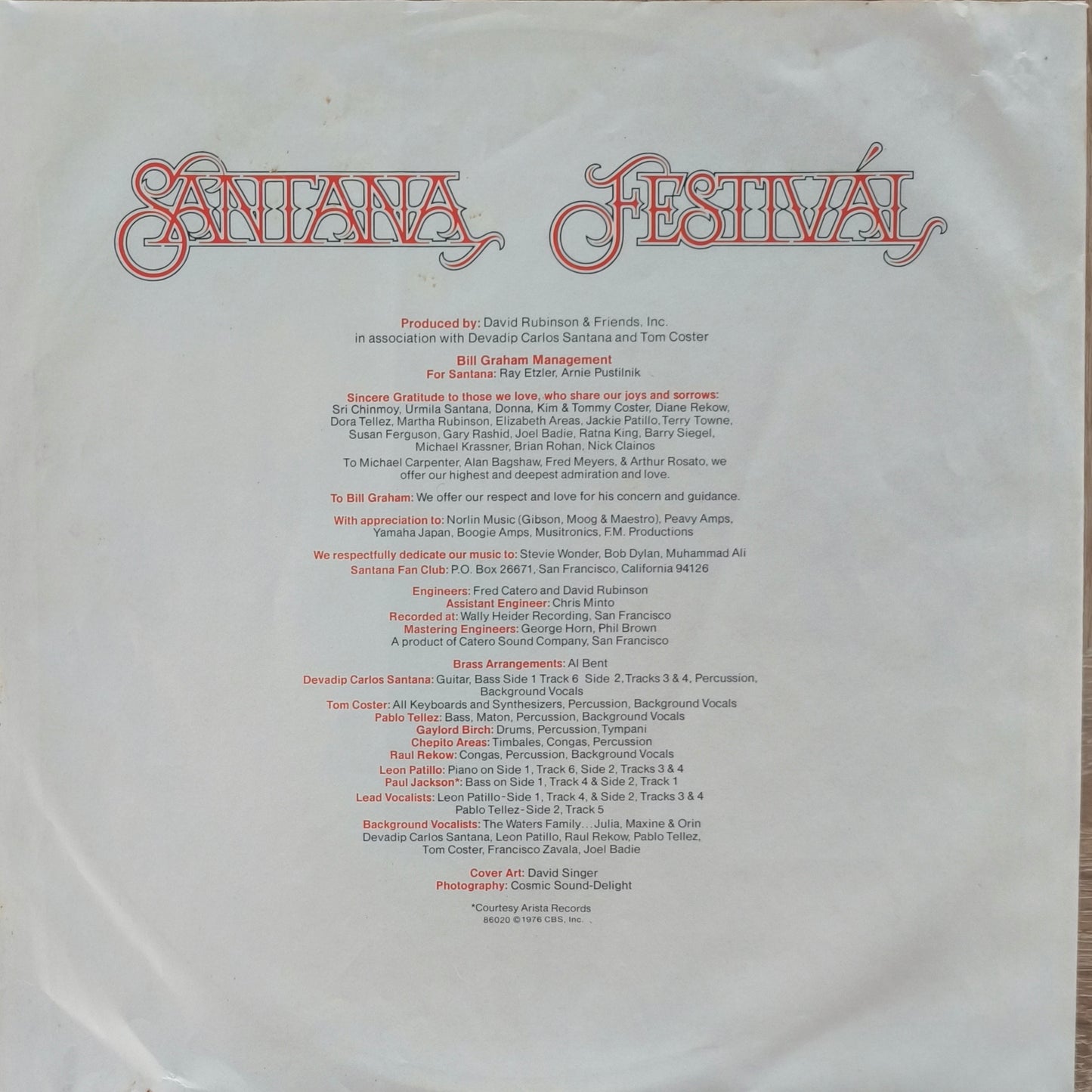 SANTANA - Festivál