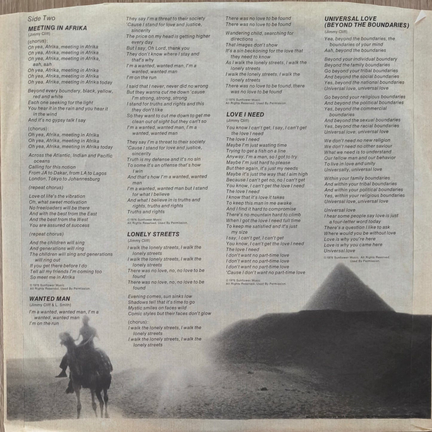 JIMMY CLIFF - Give Thankx