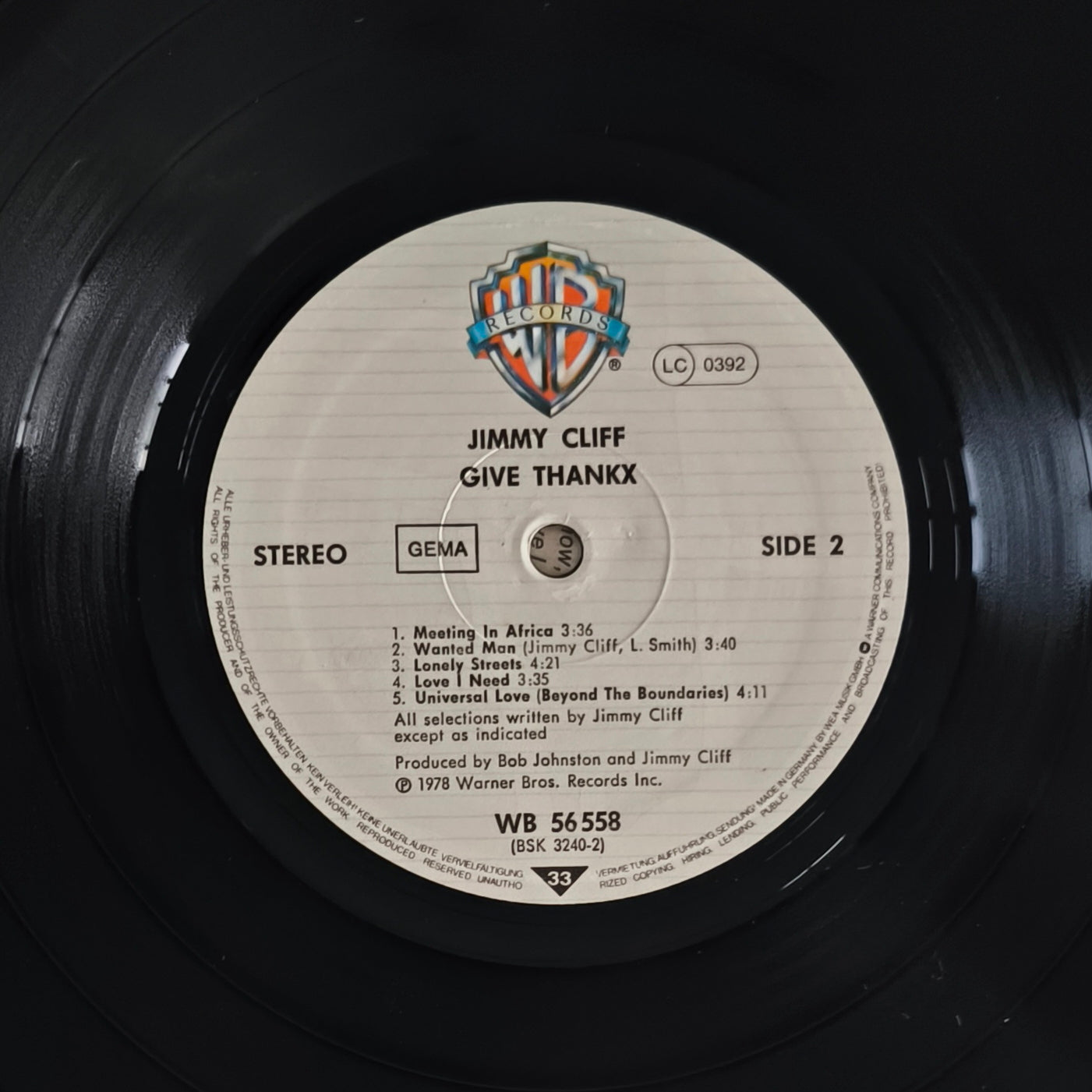 JIMMY CLIFF - Give Thankx