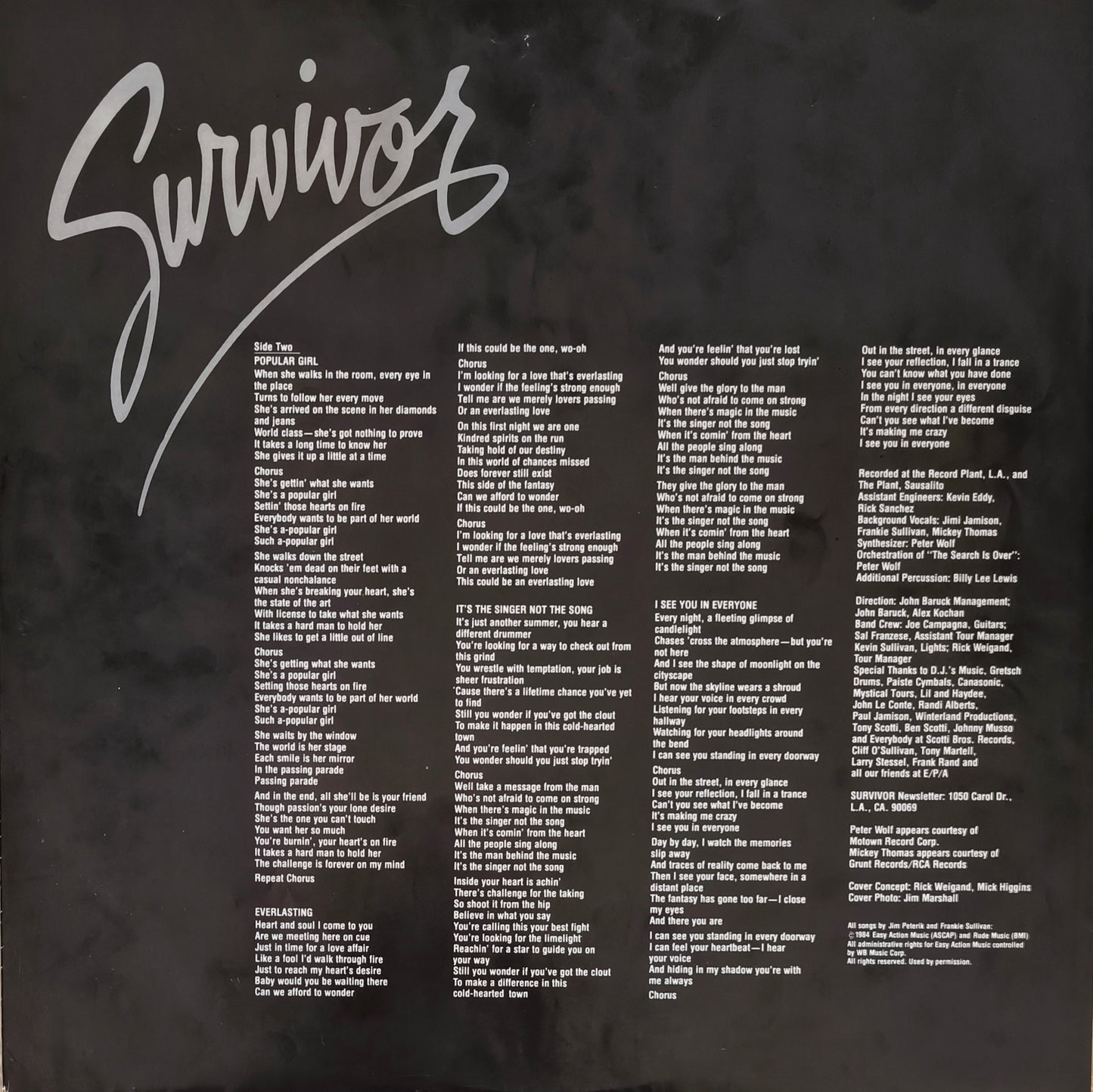 SURVIVOR - Vital Signs