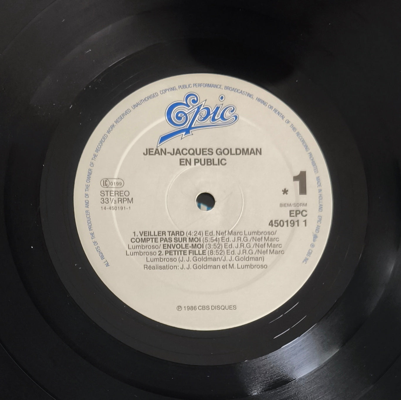 JEAN JACQUES GOLDMAN - En Public