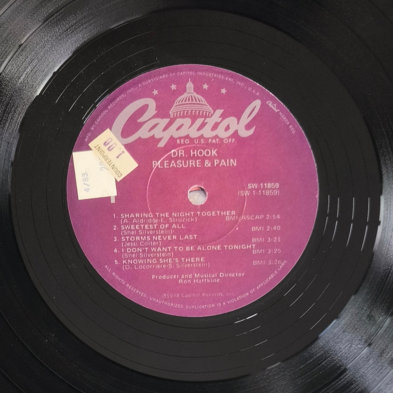 DR. HOOK - Pleasure & Pain