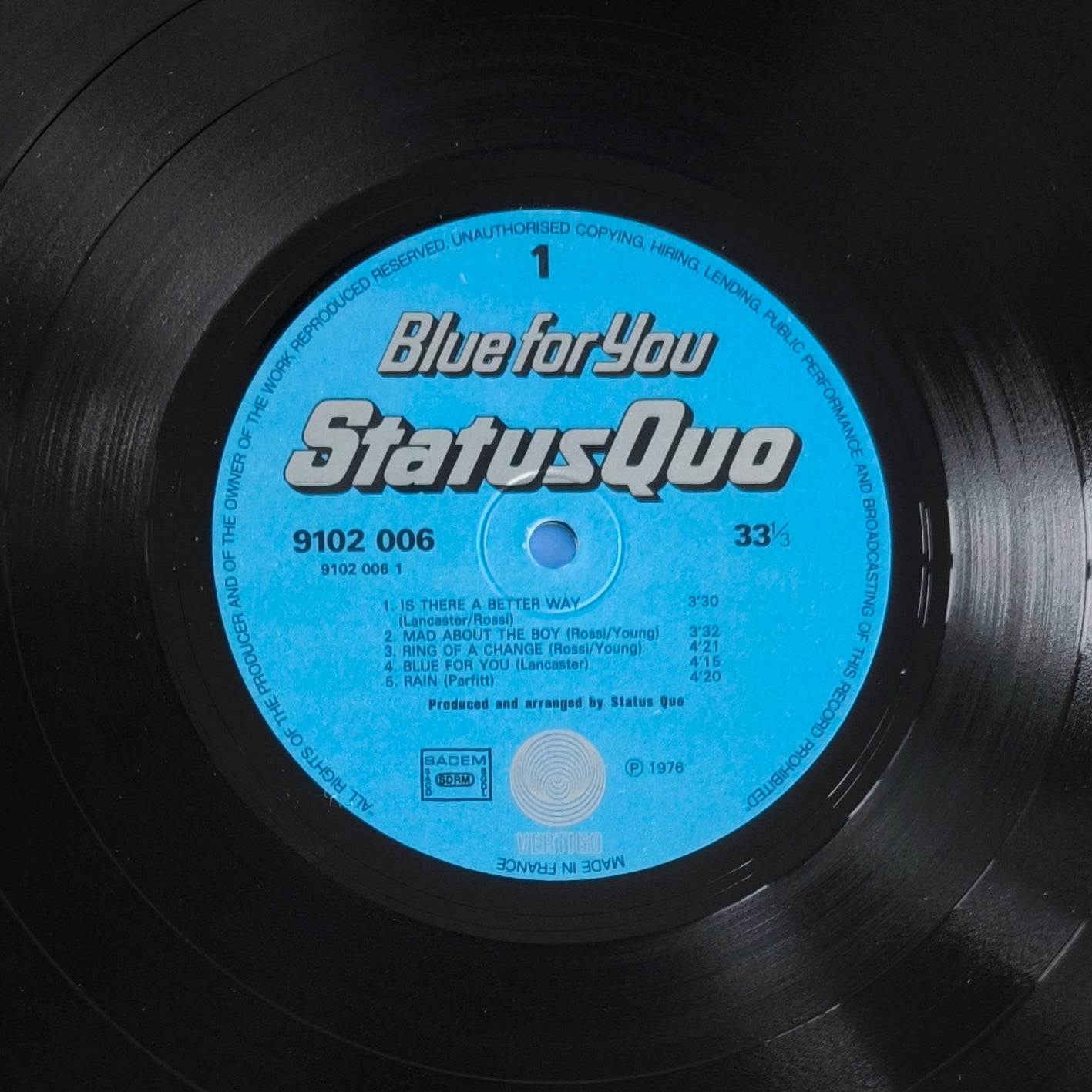 STATUS QUO - Blue For You