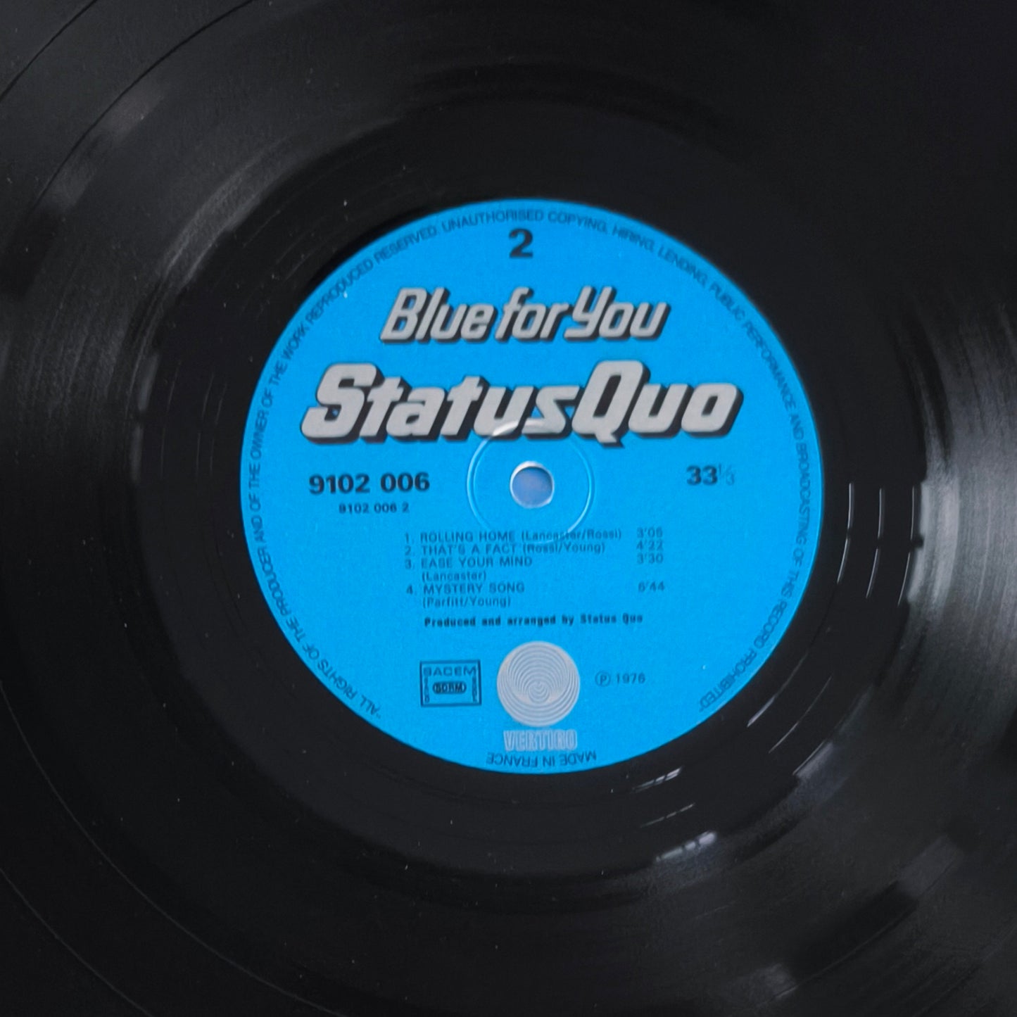 STATUS QUO - Blue For You