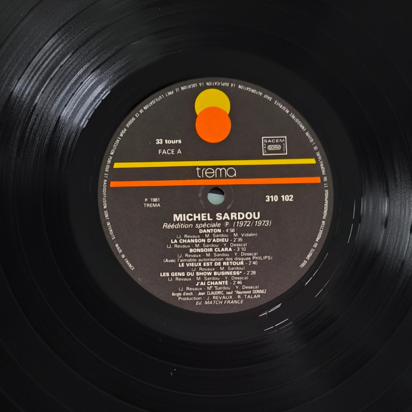 MICHEL SARDOU - Réédition Speciale 1972-1973