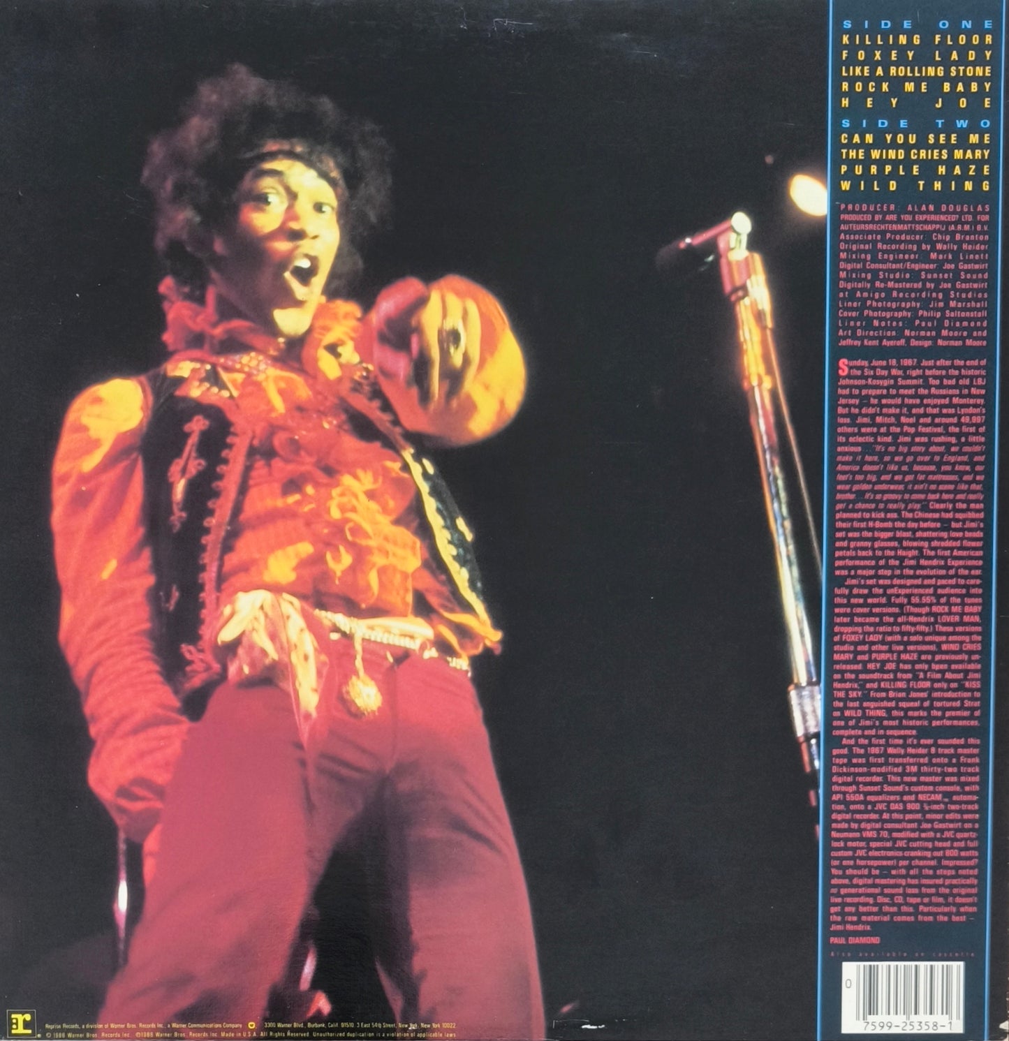 JIMI HENDRIX - Jimi Plays Monterey (Pressage US)