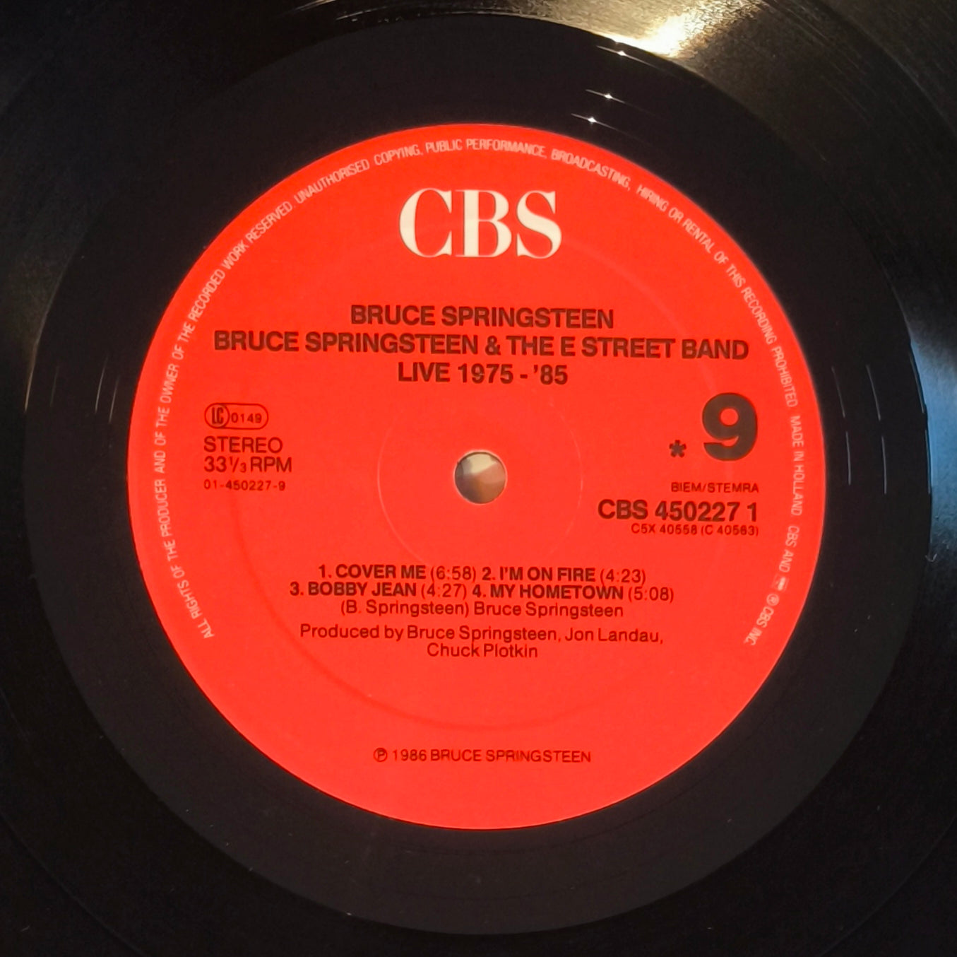 BRUCE SPRINGSTEEN & THE E STREET BAND - Live/1975-85 (coffret 5 vinyles)