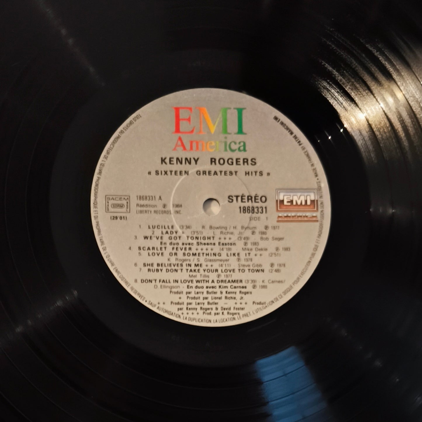 KENNY ROGERS - Sixteen Greatest Hits