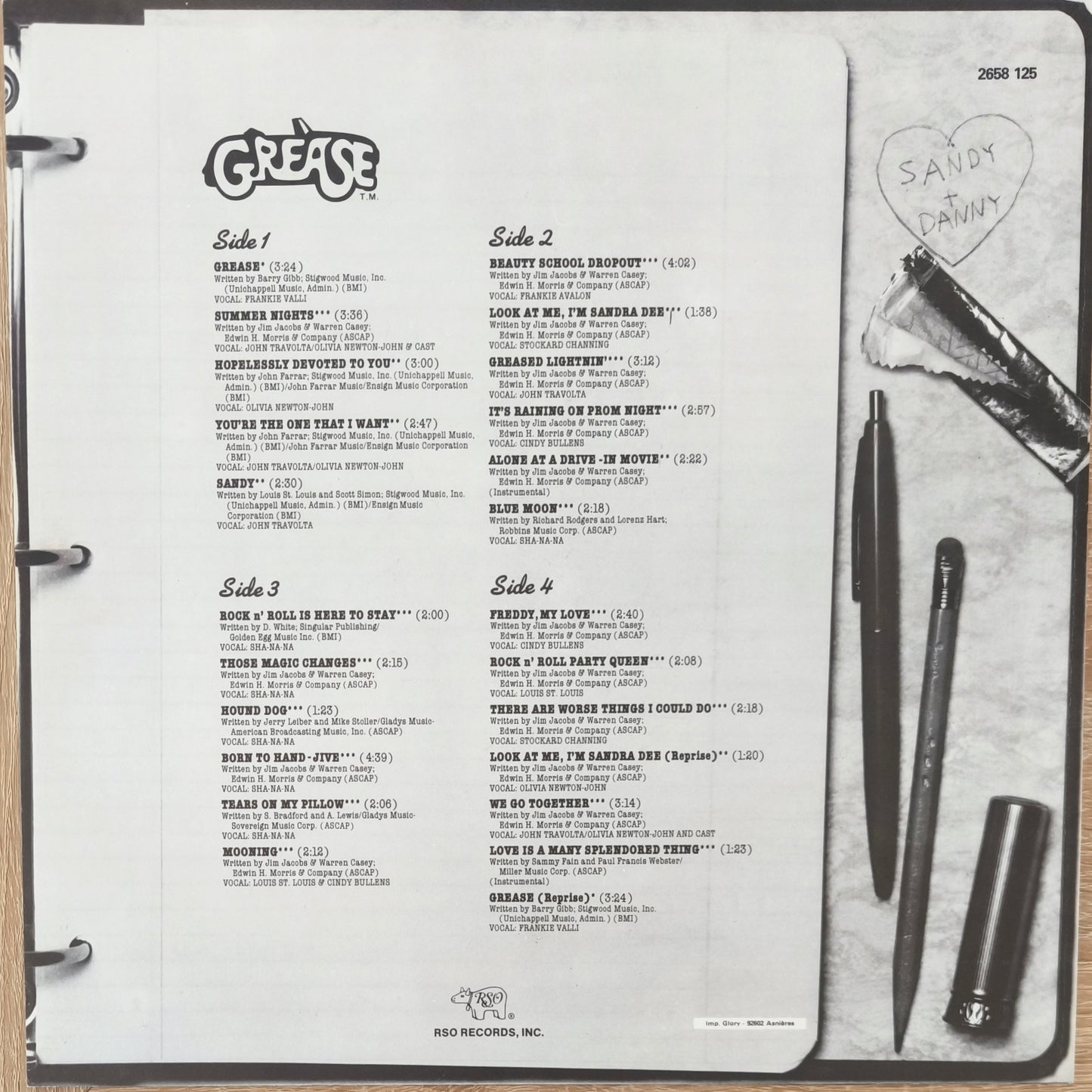 GREASE - Bande Originale du Film