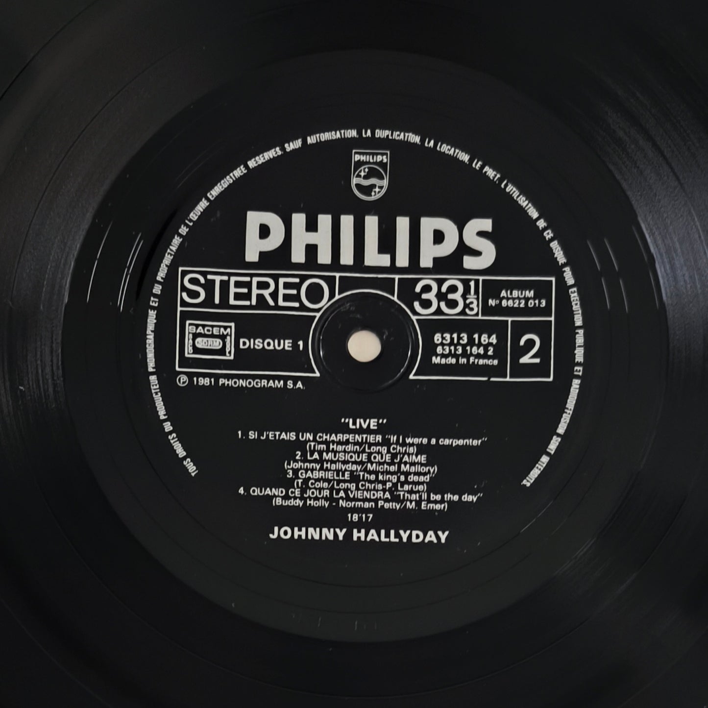 JOHNNY HALLYDAY - Live 81