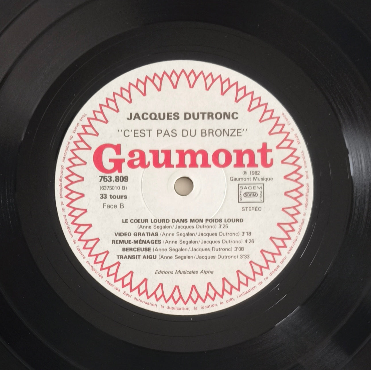 JACQUES DUTRONC - C'est Pas Du Bronze