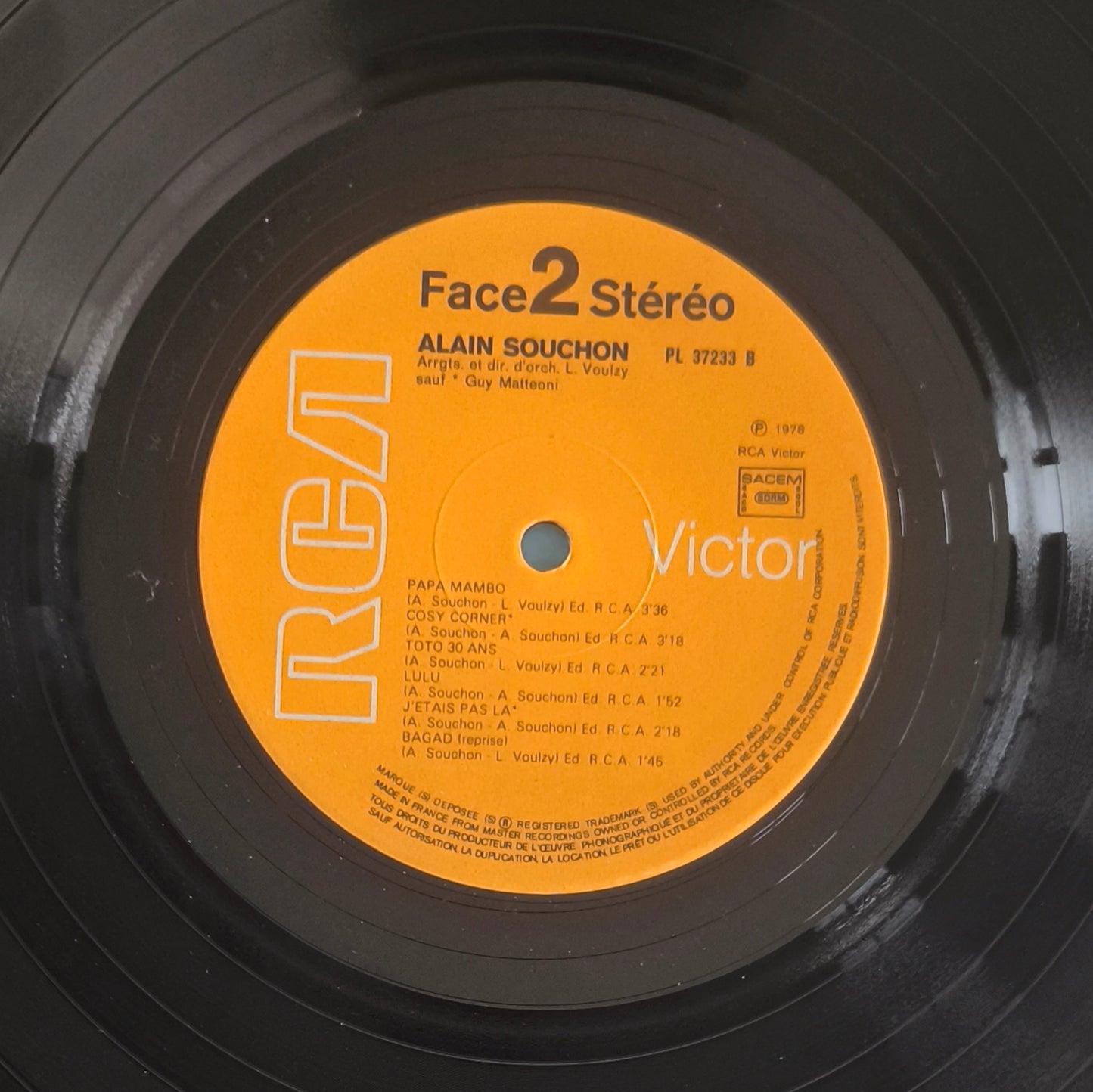 ALAIN SOUCHON - Toto 30 Ans, Rien Que Du Malheur…