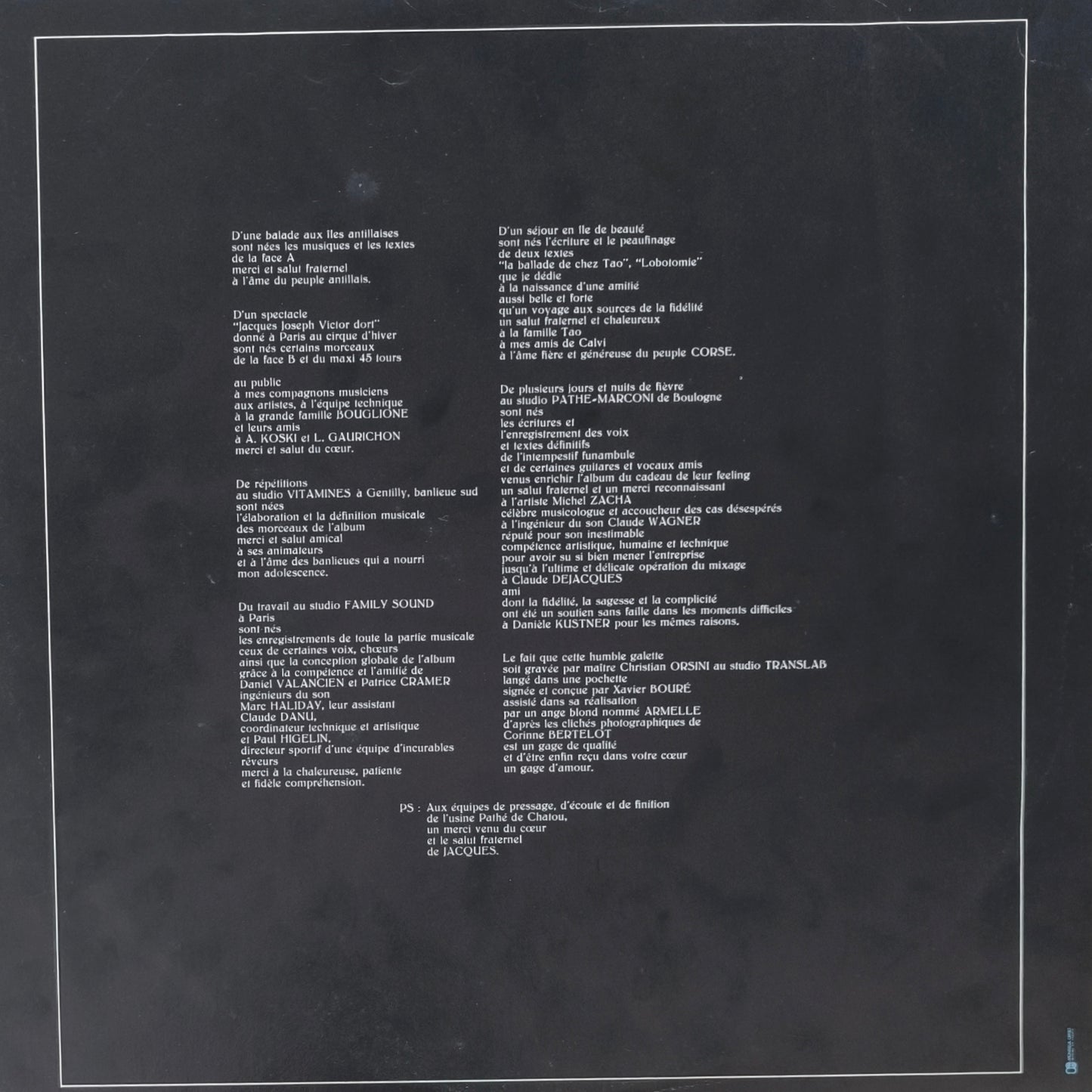 JACQUES HIGELIN - Higelin 82