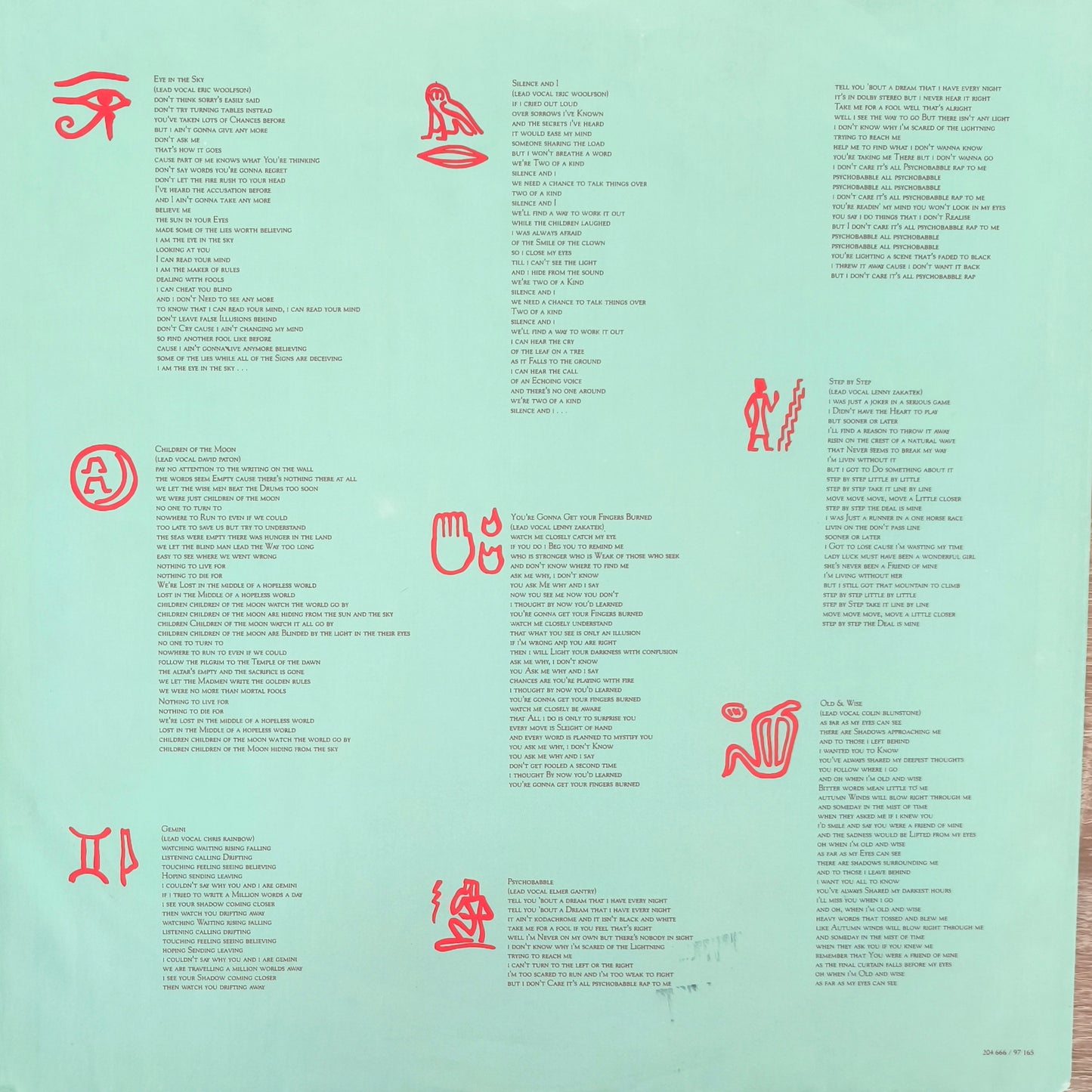THE ALAN PARSONS PROJECT - Eye In The Sky