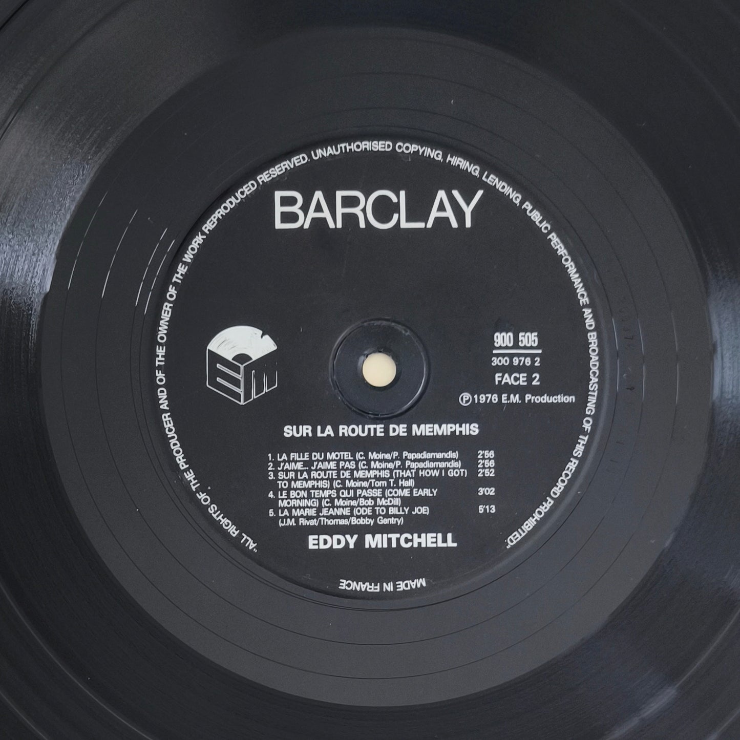 EDDY MITCHELL - Sur La Route De Memphis