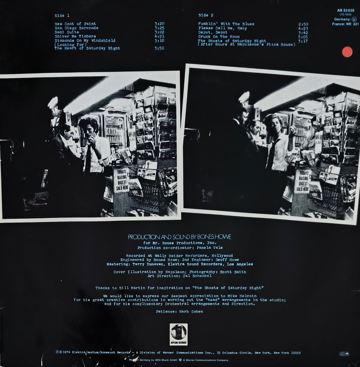 TOM WAITS - The Heart Of Saturday Night