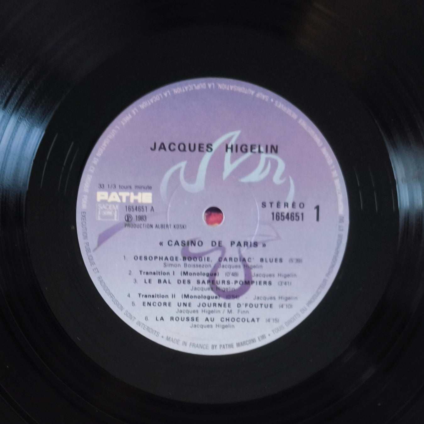 JACQUES HIGELIN - Casino De Paris