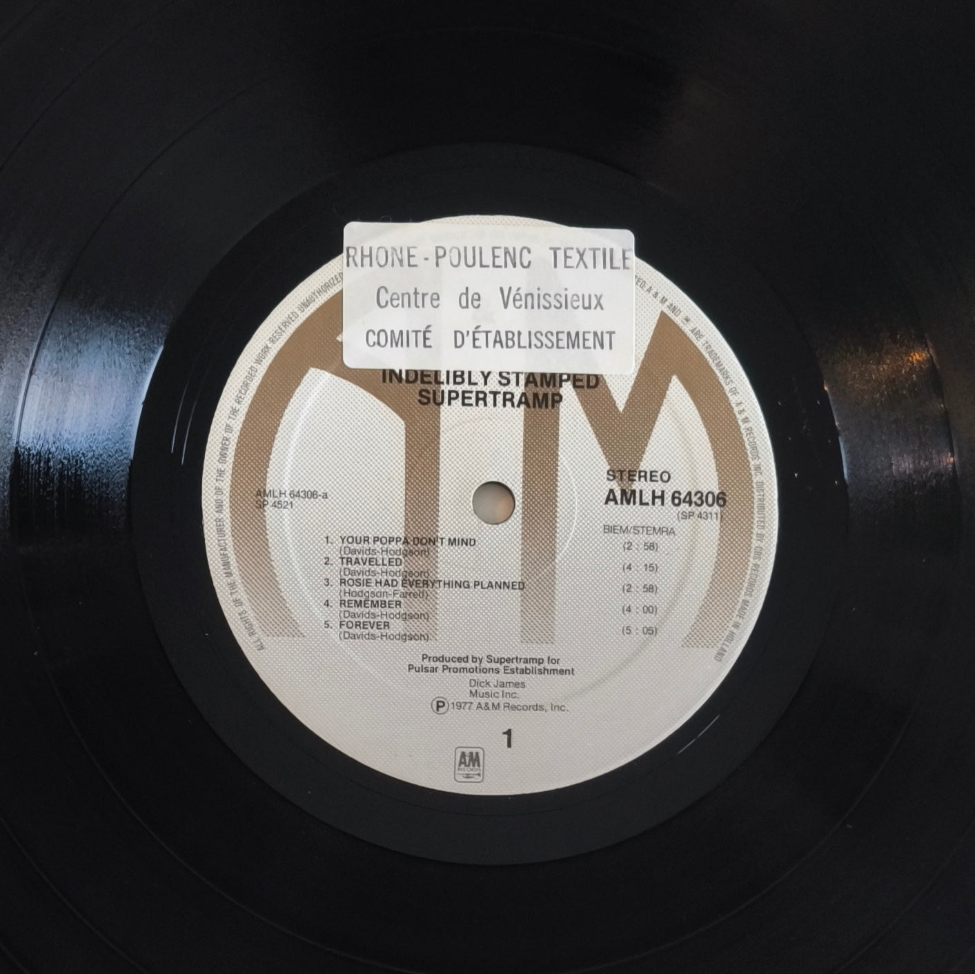SUPERTRAMP - Indelibly Stamped