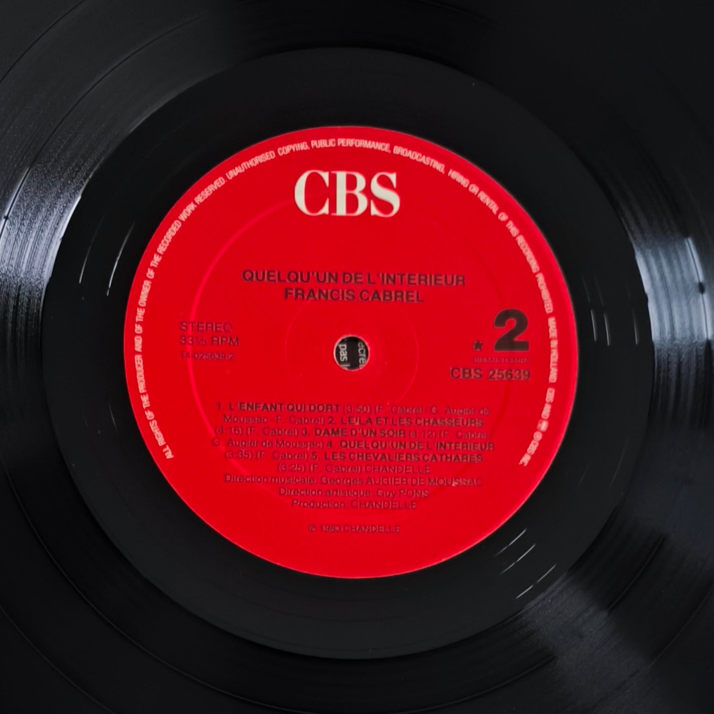 FRANCIS CABREL - Quelqu'un De L'Intérieur