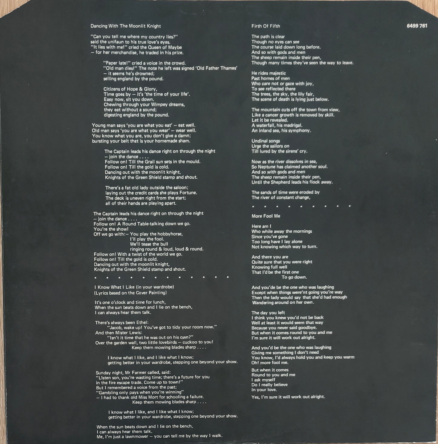 GENESIS - Selling England By The Pound