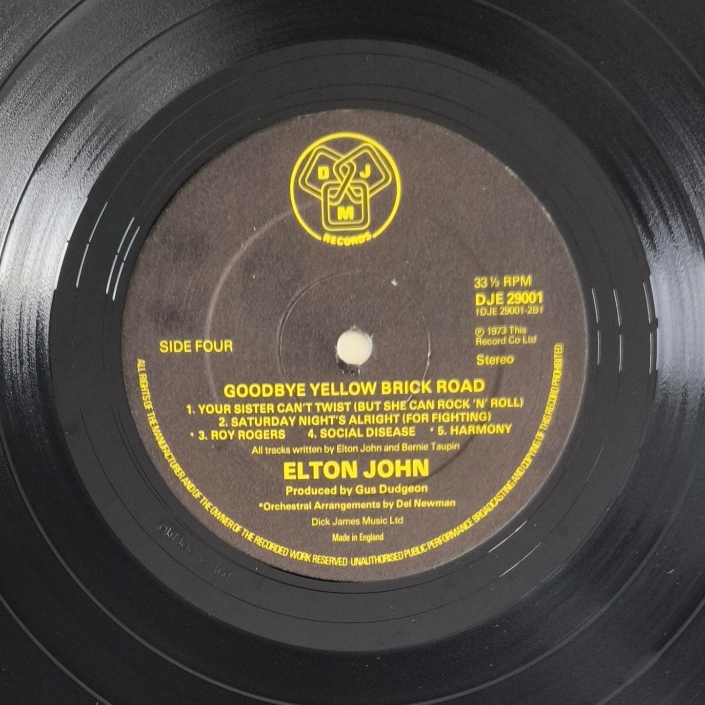 ELTON JOHN - Goodbye Yellow Brick Road (Pressage UK)