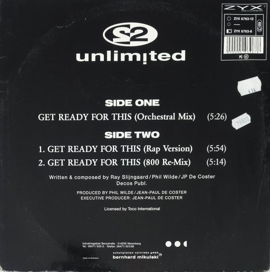 2 UNLIMITED - Get Ready For This - The Final Versions IV / 92