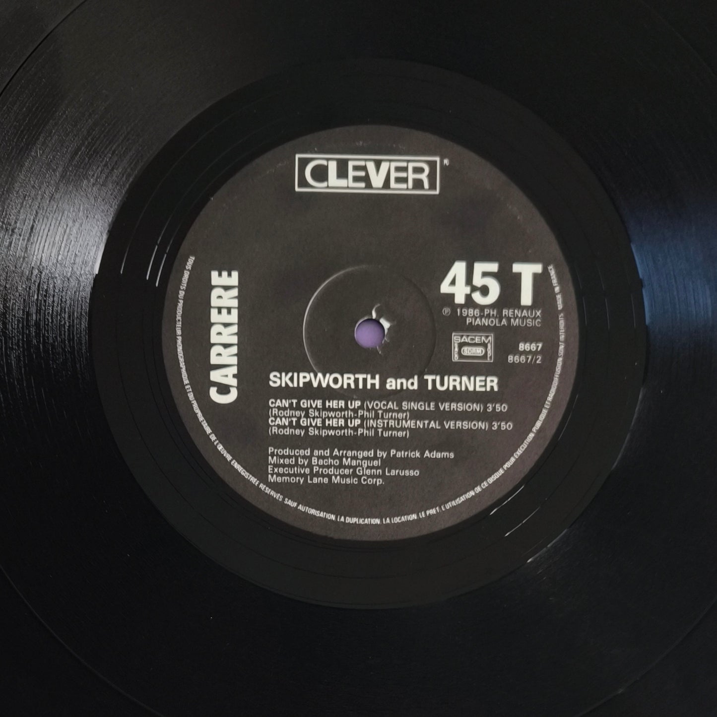 SKIPWORTH & TURNER - Can't Give Her Up