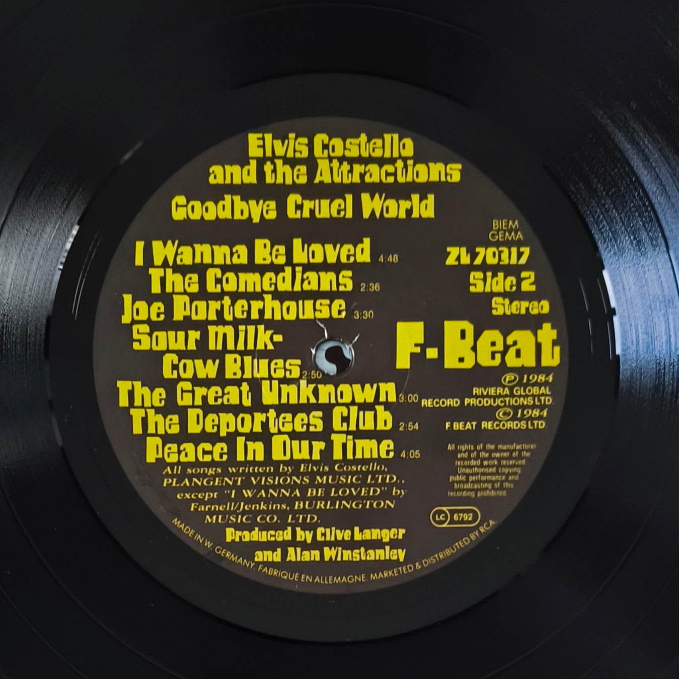 ELVIS COSTELLO AND THE ATTRACTIONS - Goodbye Cruel World