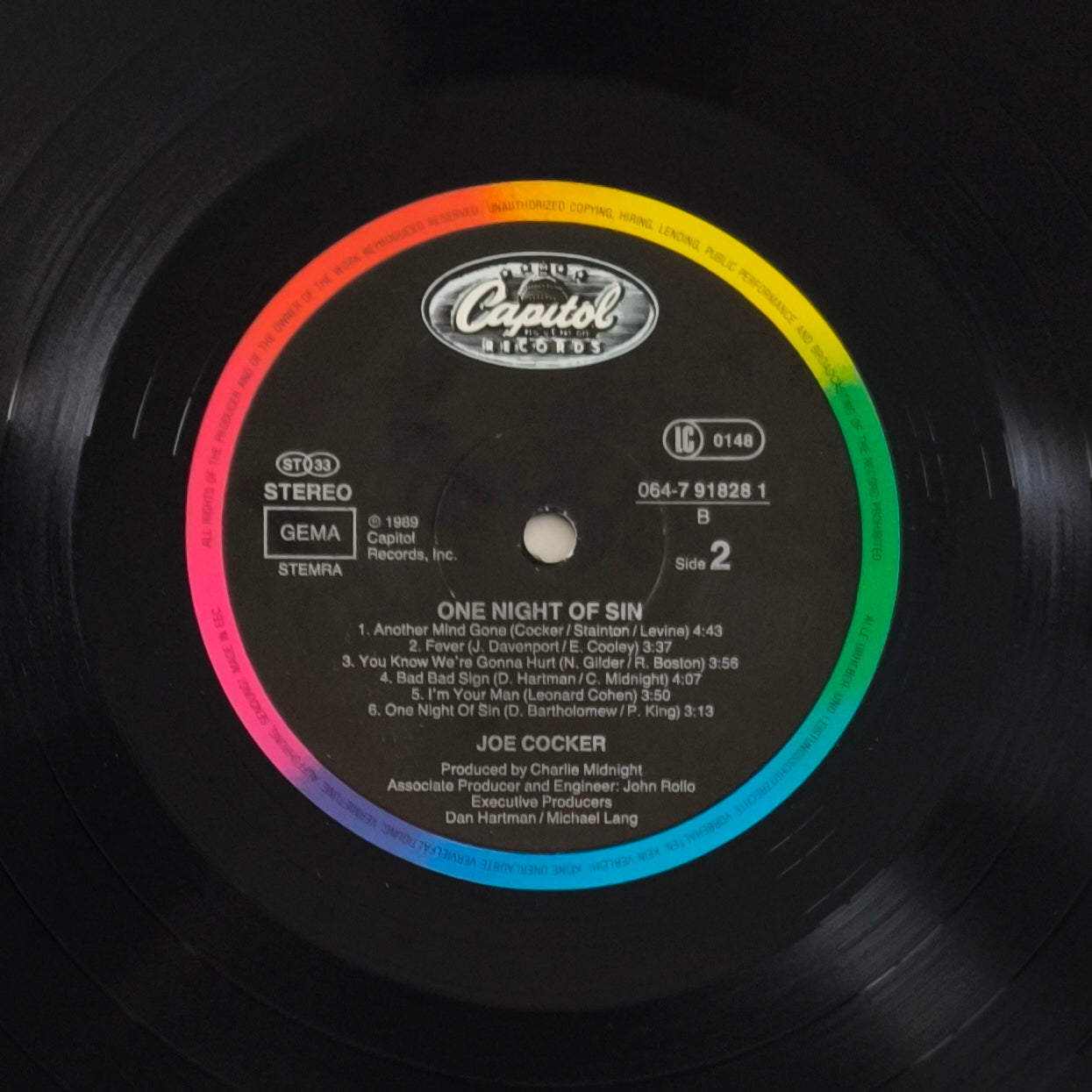 JOE COCKER - One Night Of Sin