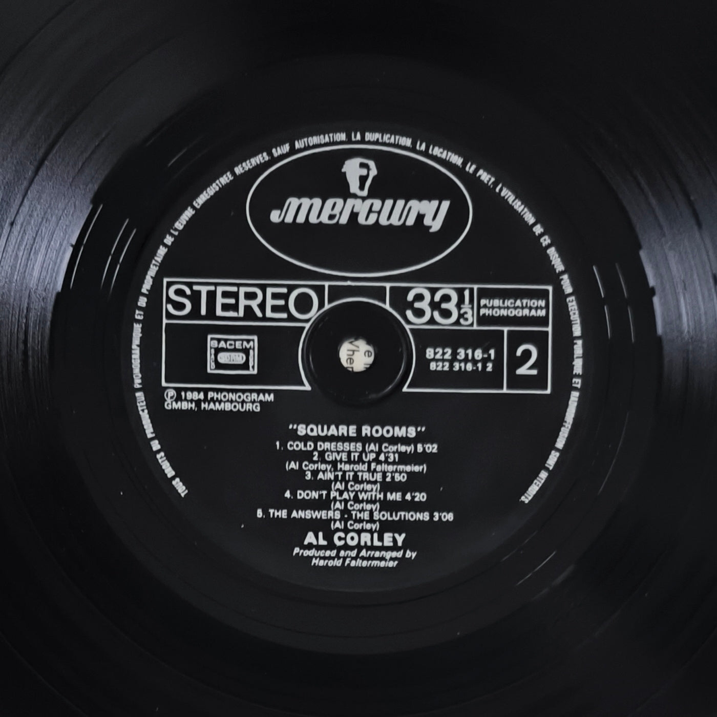 AL CORLEY - Square Rooms