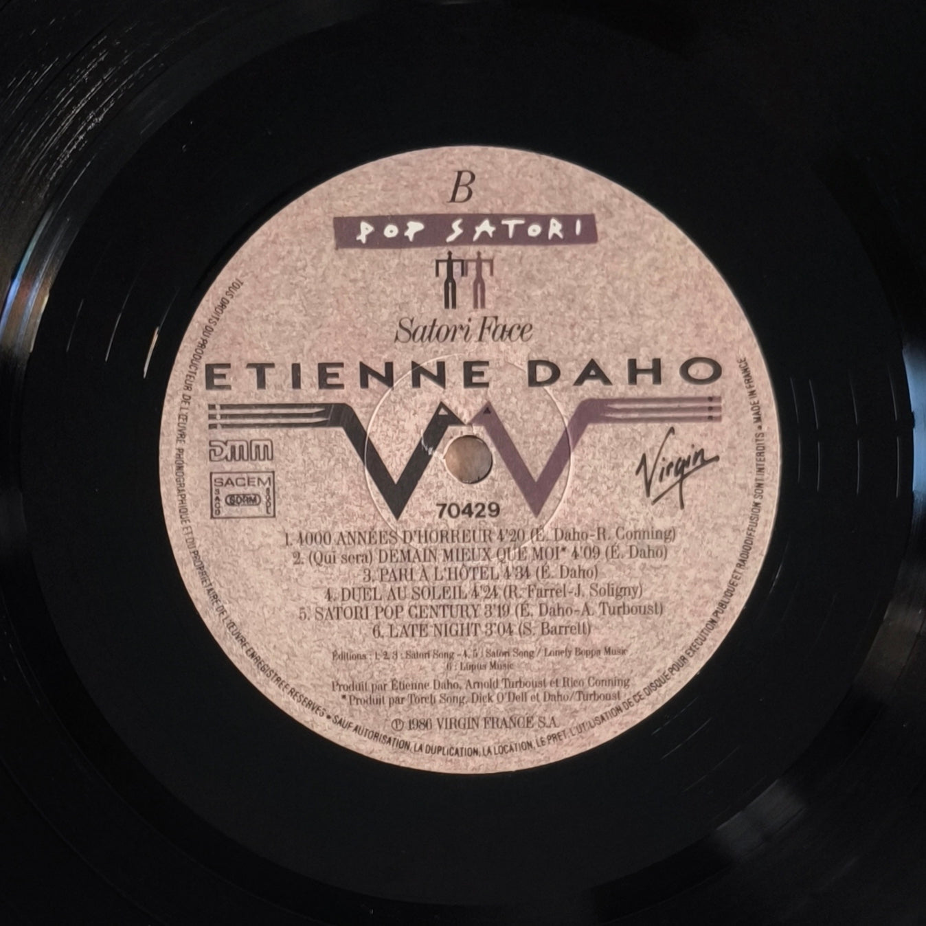 ETIENNE DAHO - Pop Satori