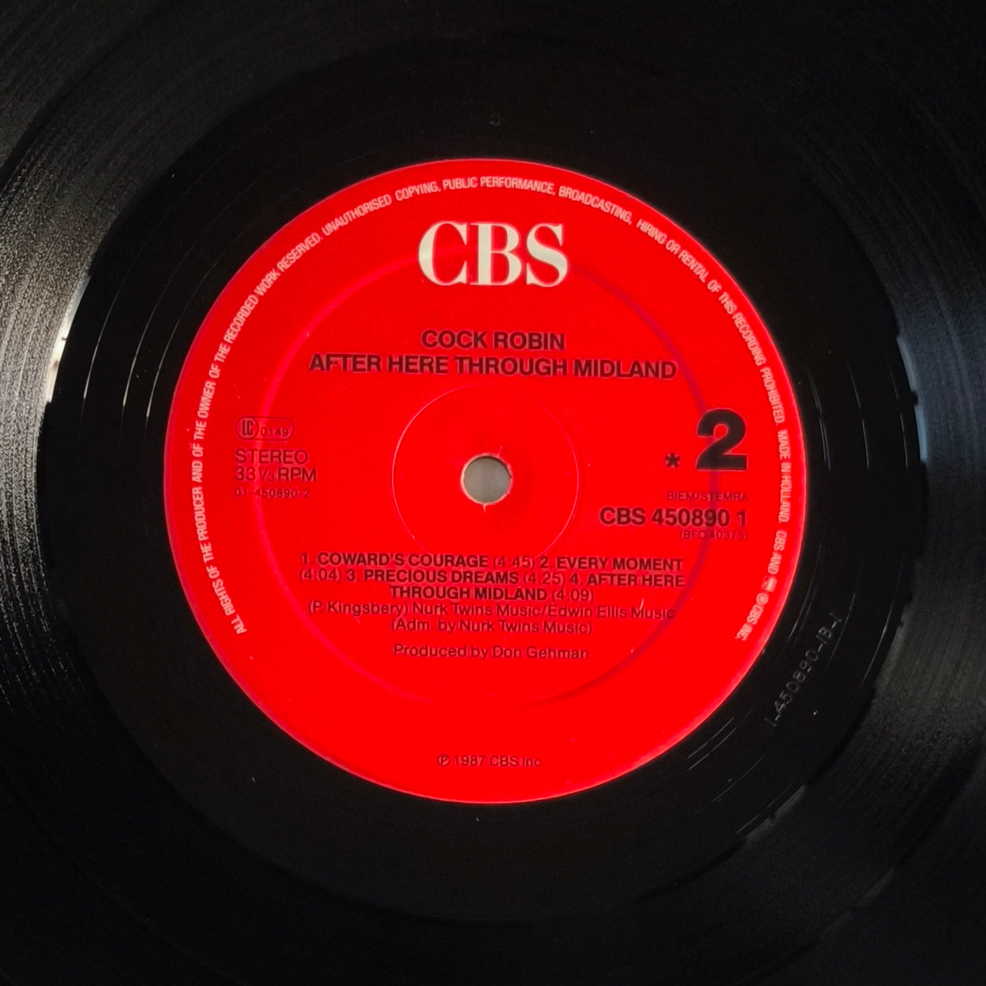 COCK ROBIN - After Here Through Midland