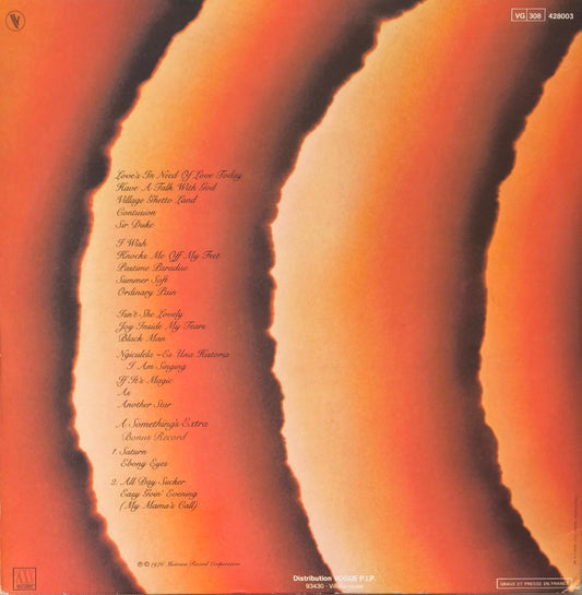 STEVIE WONDER - Songs In The Key Of Life (Disque Couleur Orange) (+45 tours)