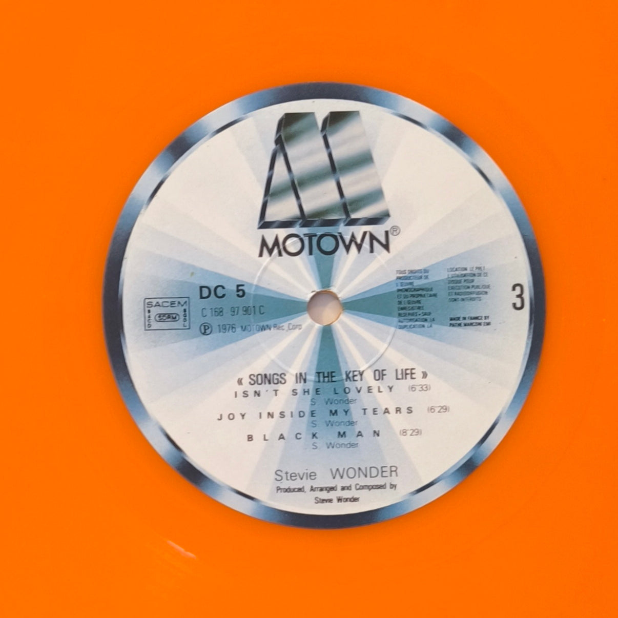 STEVIE WONDER - Songs In The Key Of Life (Disque Couleur Orange)
