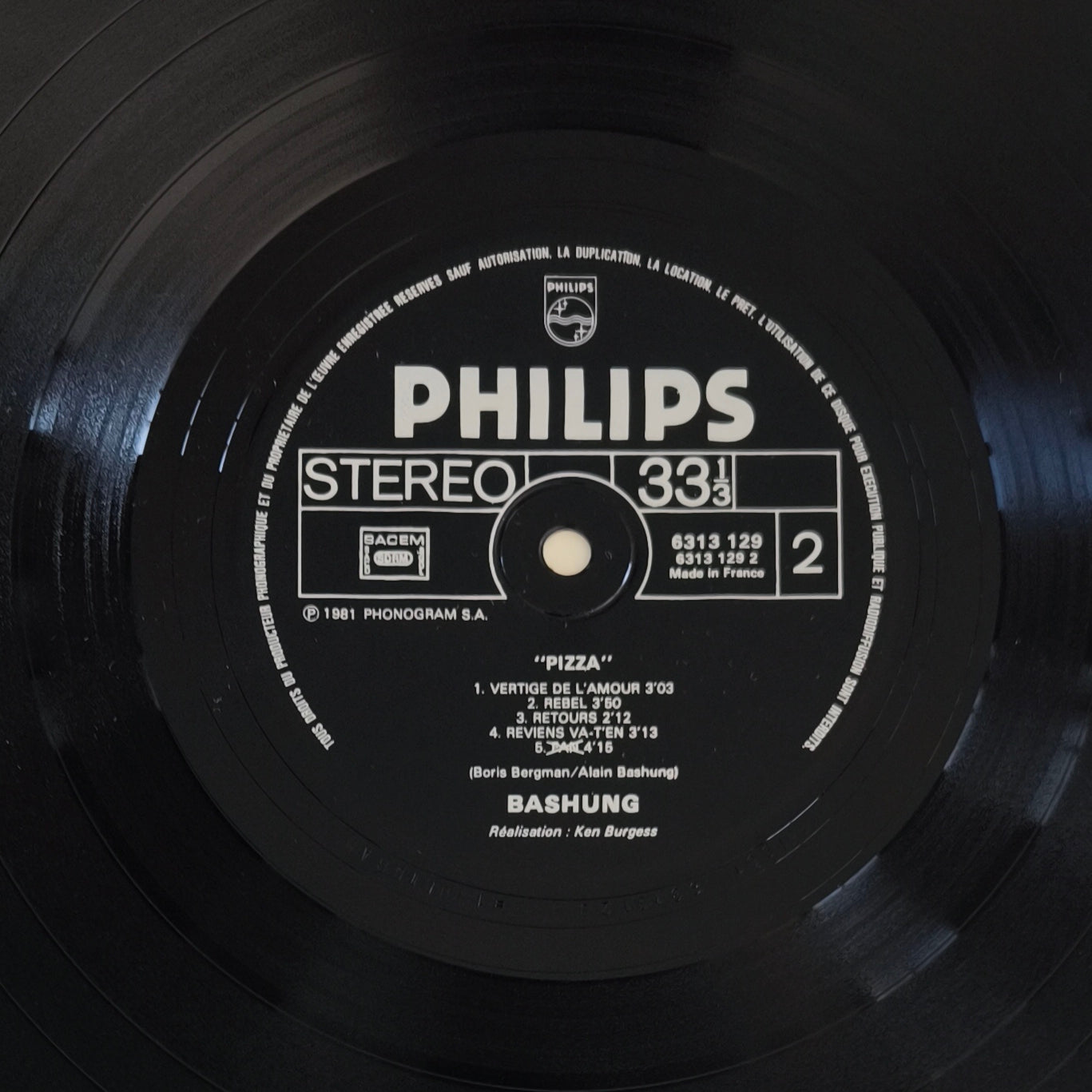 ALAIN BASHUNG - Pizza